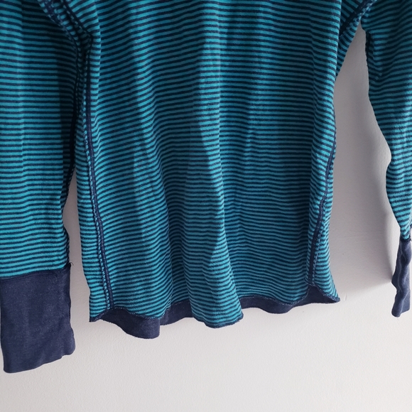 Lululemon Open Your Heart Long Sleeve Heathered Ink / Classic Stripe Reversible - Picture 12 of 16